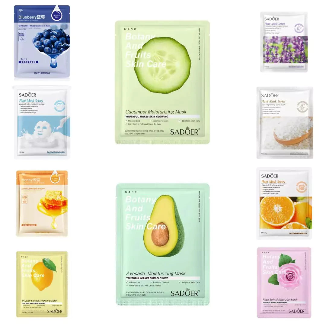 Skin Glowing Face Masks - Bundle of 8