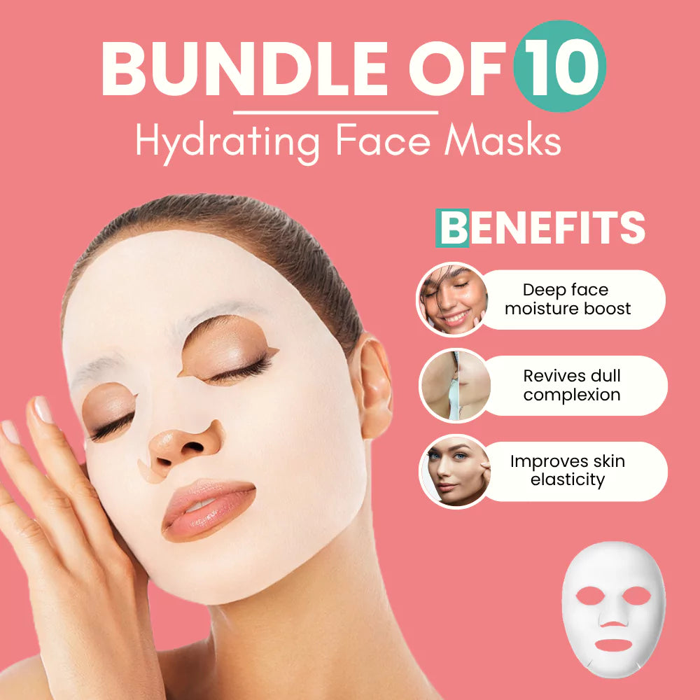 Hydrating Face Masks - Bundle of 10