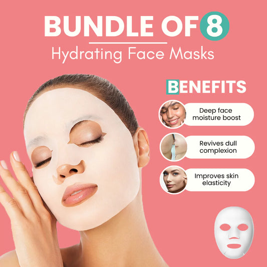 Hydrating Face Masks - Bundle of 8